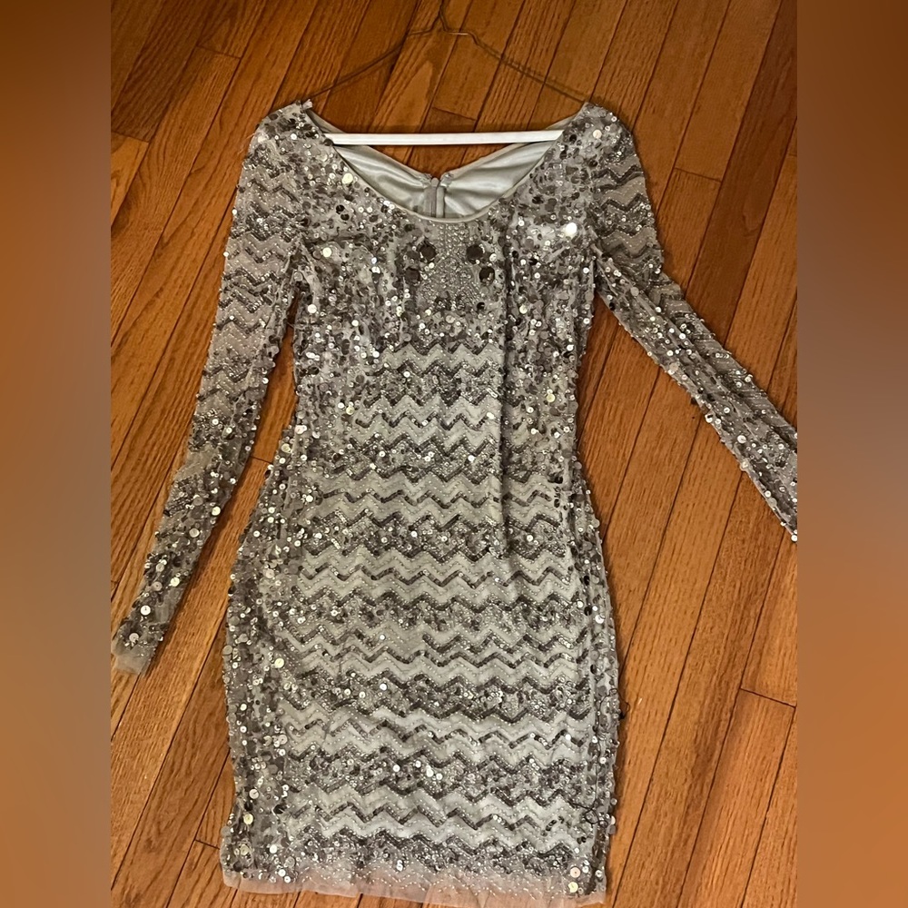 Silver and beautiful short dress s